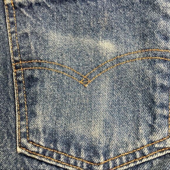 VINTAGE LEVI’S,Men’s Orange Tag, 42/32, hand measures 38X27.5, Blue, Rise 13”, - Picture 11 of 14